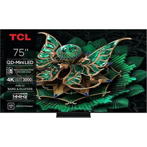 TCL 75Q7C TV Mini LED QLED 75" 4K – 144 Hz, Son Bang & Olufsen, Dolby Vision & Atmos, Google TV (1/5)