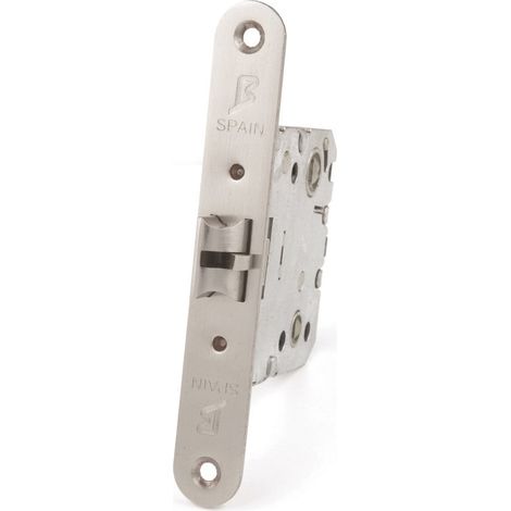 Picaporte unificado silencioso níquel satinado 47mm entrada reversible