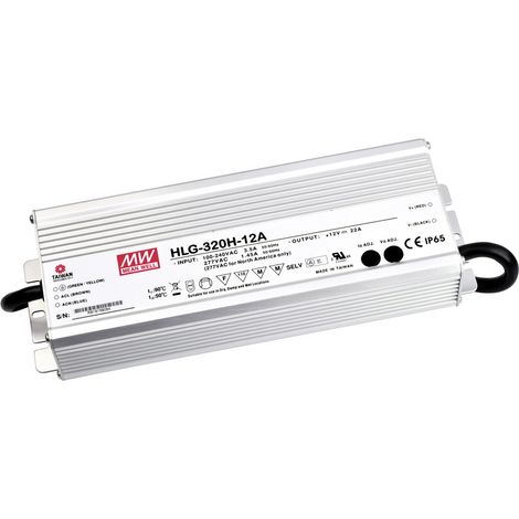 MW Mean Well HLG-320H-54A LED-Treiber, LED-Trafo Konstantspannung, Konstantstrom 321 W 5.95 A 54 V/