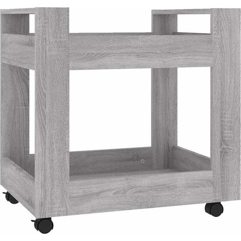 Maison Exclusive - Carrello Scrivania Grigio Sonoma 60x45x60 cm Legno Multistrato (1/5)