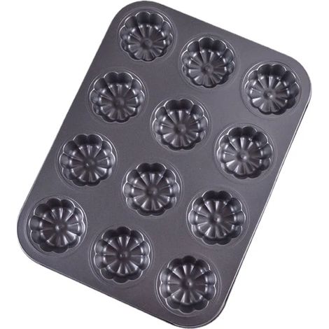 Moule à cake original mini moule à cake en aluminium moulé pour 12 gâteaux graphite (1/5)