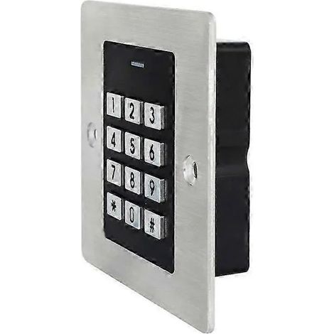 Clavier de contrôle d'accès intégré étanche - IP66 1000 utilisateurs - Extérieur - Métal (1/5)