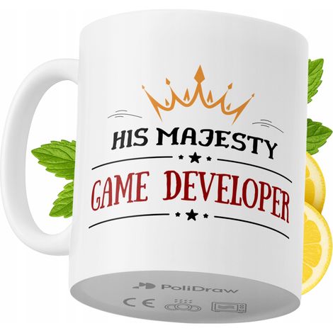 Lustige Kaffeetasse mit witzigem Textdesign für Spieleentwickler – ideal für Geburtstage, Namenstage und Feiertage. Hochwertige Tasse für besondere Anlässe im Homeoffice oder Büro. Farbe: Weiß, 330 ml