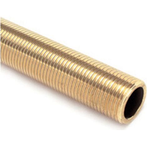 tube fileté brut en laiton - 15 x 21 - 100 mm - sachet de 1