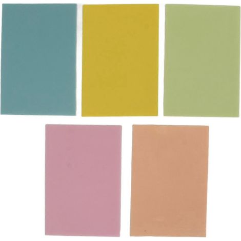 Lot de 5 blocs de gravure en caoutchouc 4x6 pouces, 5 couleurs, faciles à découper, résistants à l'huile, pour le bricolage. (1/4)