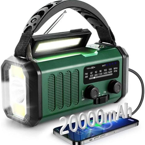 Radio de Emergencia Portátil 20000 mAh