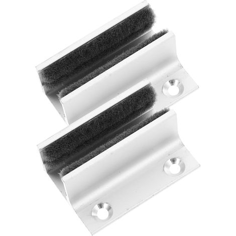 Guide de sol pour porte coulissante alliage d'aluminium, blanc (1/5)