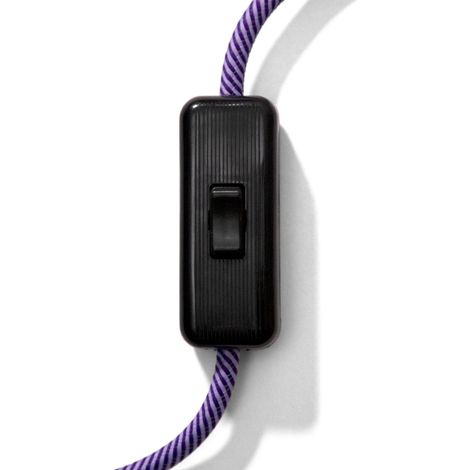 Creative-Cables Interrupteur coupe-câble unipolaire à bascule – (Noir, 64x25x15 mm) – Protection IP20 – Pour câbles 2 et 3 x 0,75 mm² (1/5)