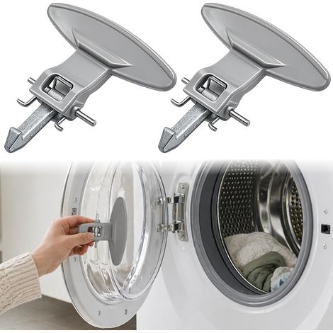 Washing Machine Door Handle Kit Compatible with 3650EN3005 Washing Machine Door Handles, Spare Part for Repair with Fixing (1/5)