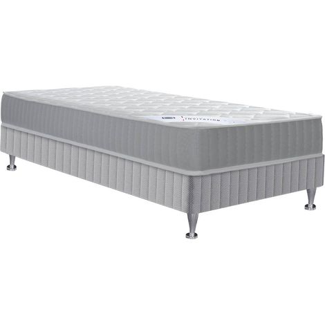 Ens 90x190 matelas H23 ressort ensachés, ferme, sommier (1/5)