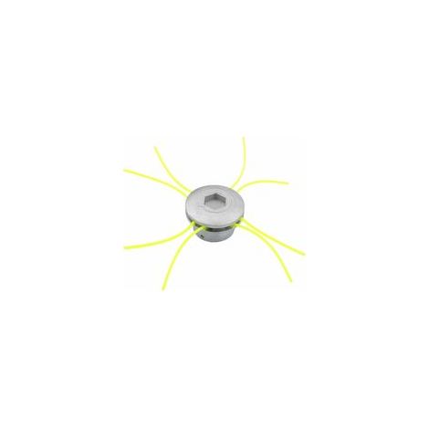 Universal-Freischneiderkopf, 4-Draht-Freischneiderkopf, Aluminium-Freischneider-Drahtkopf-Freischneider-Zubehör für Rasenmäher, 72 x 44,5 mm - Crezuo