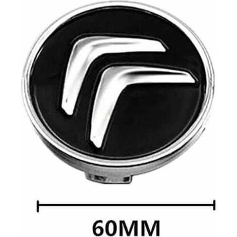 4 Pièces Cache-Moyeu pour Citroen C4 Picasso C3 Berlingo C5 X7 C2 C1 Ds3 ZX Xsara C8 DS DS4 60MM, Capuchons de Centre Jante avec Badge, Voiture Enjoliveurs de Roué D'emblème Accessoires (1/3)