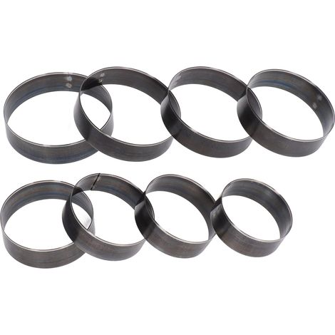 Ensemble de 8 outils de découpe pour cuir, formes rondes en acier allié, pour le travail du carton. (1/5)
