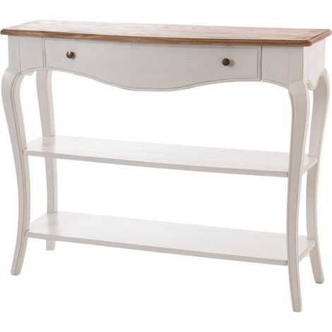 Amadeus - Console 1 tiroir 2 niveaux en bois et chêne L110 cm Loberon (1/5)