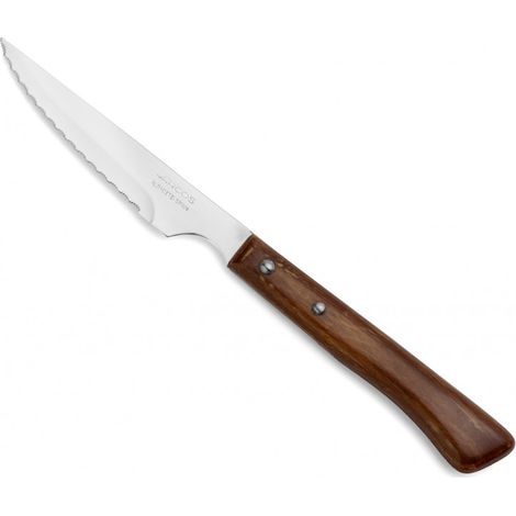 Cuchillo Chuletero Arcos de Mesa 371501 monoblock de una pieza de acero inoxidable de y hoja de 11 cm en display (1/5)