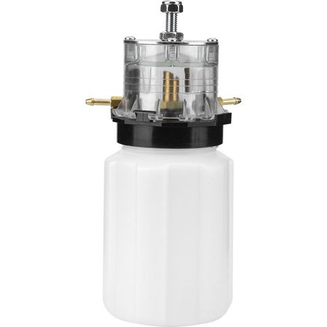 Recipiente de plástico para aceite de vacas lecheras, accesorio para bomba de vacío de ordeño (1/5)