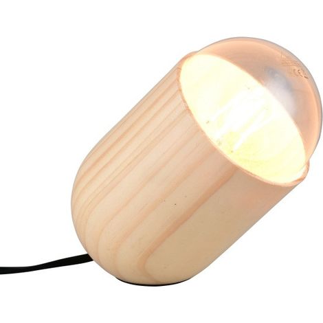 Lampe design, Lampe à poser compact - NARA Bois en Metal, BOITE A DESIGN (1/5)