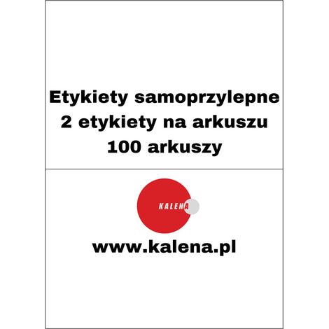 ETICHETTA SENZA STAMPA A4 210/148 1/2 - confezione da 100 pz. (1/2)