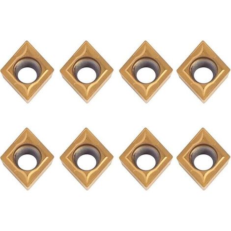 CCMT09t304 Plaquette Carbure CCMT32.5 Lot de 10 Fraises en Métal dur CNC pour Outil de Tour (1/4)