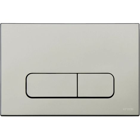Placca di comando rettangolare compatibile con cassetta Sigma Geberit - Inox
