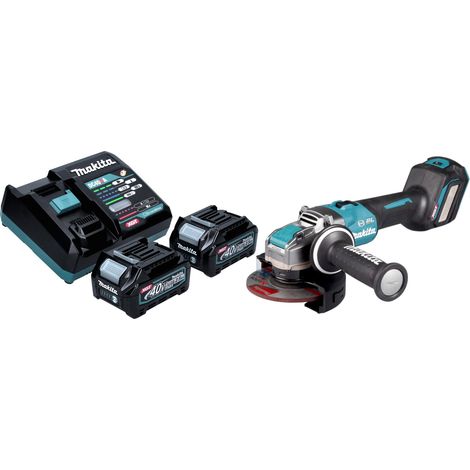 Makita GA 041 GD201 Amoladora angular sin cable 40 V máx. 125 mm X-LOCK Brushless + 2x batería recargable 2,5 Ah + cargador (1/5)