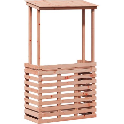 Gartenbar mit Dach 112,5x57x195,5 cm Massivholz Kiefer vidaXL