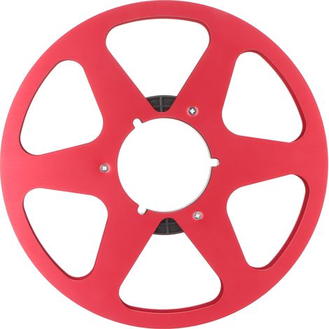 Bobine Vide 1/4 Pouce 10,5" Alliage Aluminium 6 Trous Universelle pour Machine REVOX Studer Red (1/5)