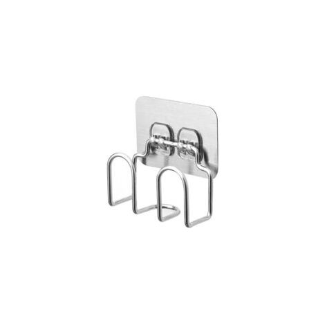 Porta spugne in acciaio inox con ganci autoadesivi - Mensola da cucina riutilizzabile, facile da installare, materiale resistente alla ruggine, adatta per lavelli, pratica soluzione di stoccaggio - Cr