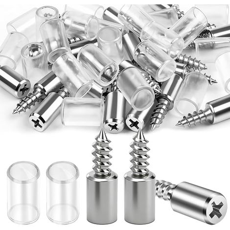 50 Pack Shelf Brackets, with Rubber Protectors, Floor Brackets for Shelves, Cabinet Floor Brackets and Furniture (1/4)