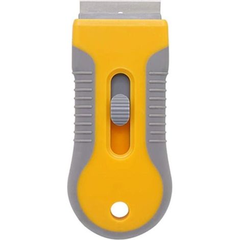 Grattoir pour verre et vitrocéramique – Outil de nettoyage du verre pour enlever les étiquettes de joints, les autocollants et la colle du four. (1/5)