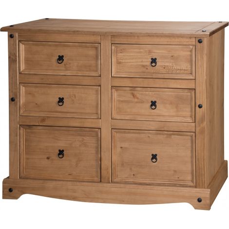 Corona 6 Drawer Wide Chest (1/2)