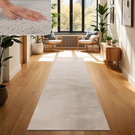 Paco Home Tapis Salon En Fausse Fourrure Pelucheux Hautes Mèches Doux Plusieurs Couleurs Beige, 100x200 cm