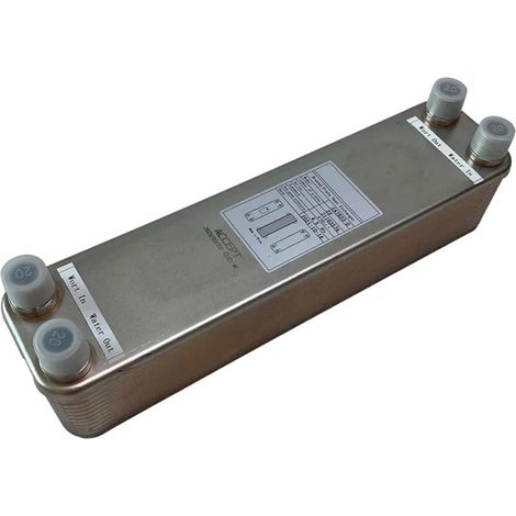 Échangeur de chaleur à plaques, 22 Plaques, Échanur De Chaleur À Plaques Brasées 4,5 MPa, Chauffa Au Sol Et À L'eau, Fonte Des Neis Pour le chauffage au sol, le chauffage de l'eau, la fonte des neiges (1/5)
