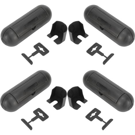 Lot de 4 boîtiers de connexion étanches pour rallonge électrique, protection extérieure, compatibles câbles AWG14 et AWG16. (1/5)