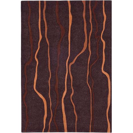 Tapis esprit 5032 taupe orange - 70 x 140 cm (1/4)
