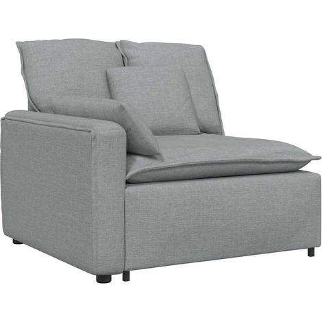vidaXL Modulo Terminale Bracciolo Divano Modulare con Cuscini 100 cm (1/5)