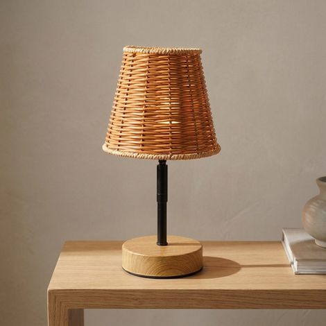 Wicker LED Rechargeable Touch Lamp (1/2)