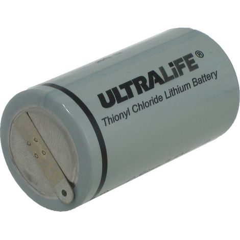Pila Litio C-R14 3,6V 9000mA C/Terminales Para Soldar 26x50mm  ER26500/ST-UL