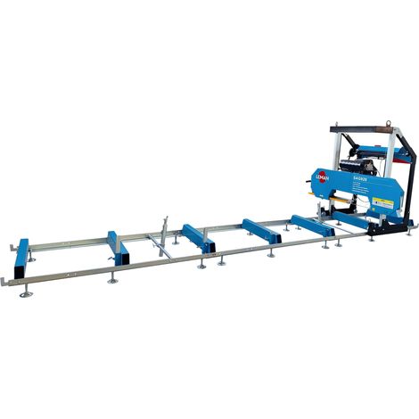 Leman – Scie à grume mobile 920mm – Moteur LONCIN 25 CV – Longueur de coupe 5,15m avec extension – Pour bois dur et teck (1/3)