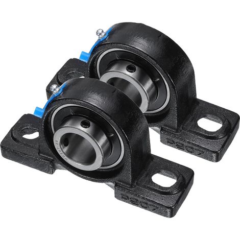 2pcs Paliers de Battement Montés UCP207-20, Palier à Semelle Alésage 1-1/4" Auto-Alignant en Fonte pour Bride Roulement à Bille de Bloc Roue de Brouette Machine à Axe Imprimante 3D (1/5)