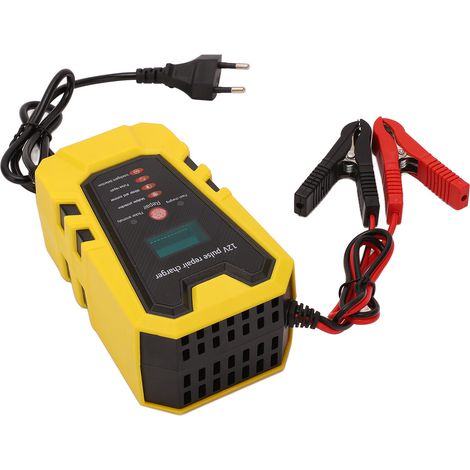 Intelligentes Impuls-Reparatur-Batterieladegerät mit automatischer Anpassung, LCD-Display, EU-Stecker 110–240 V (1/5)