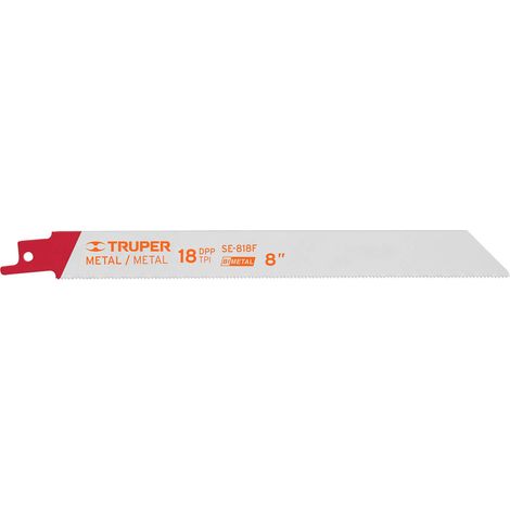 Hojas sierra sable 18 DPP para metal - 200 mm