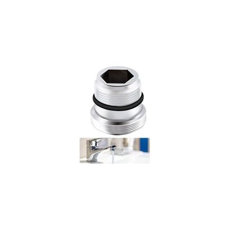 Adaptateur Robinet Mitigeur M18.5 à M22, Connecteur de Robinet en Métal pour Connecter les Aérateurs au Robinet