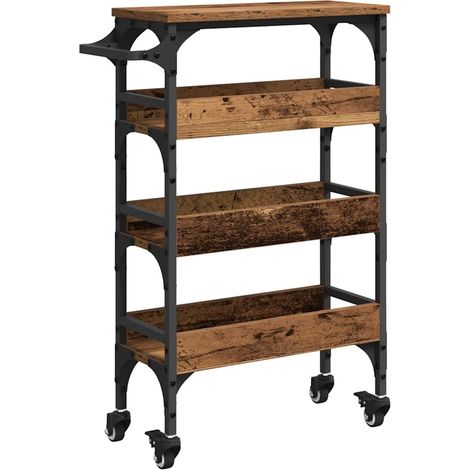 Chariot de cuisine Bois Ancien 53 x 20 x 76 cm CFW388399 (1/5)