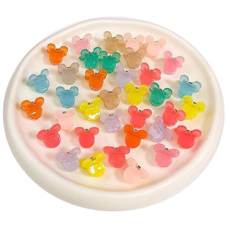 Lot de 36 mini pinces à cheveux mignonnes pour bébé fille, multicolores, clips originaux et raffinés, accessoires de coiffure pour le quotidien, Type 7 (1/5)