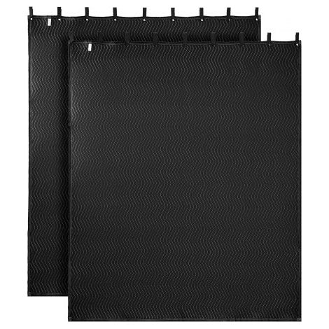 Mantas Insonorizantes 2 Piezas, Manta de Amortiguación Acústica Espesa 2438 x 2032 mm con Ojales, Cortinas Insonorizadas para Estudio, Bloqueador de Luz y Grabación de Música para Ventanas (1/5)