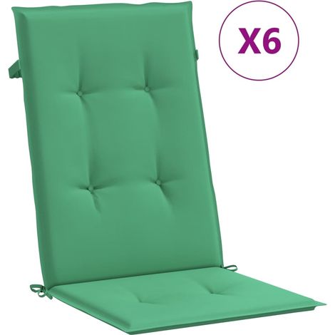 Maison Exclusive - Gartenstuhlauflagen für Hochlehner 6 Stk. Grün