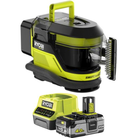 Confezione RYOBI 18V Brushless hoover - 1 batteria 4.0Ah - 1 caricatore