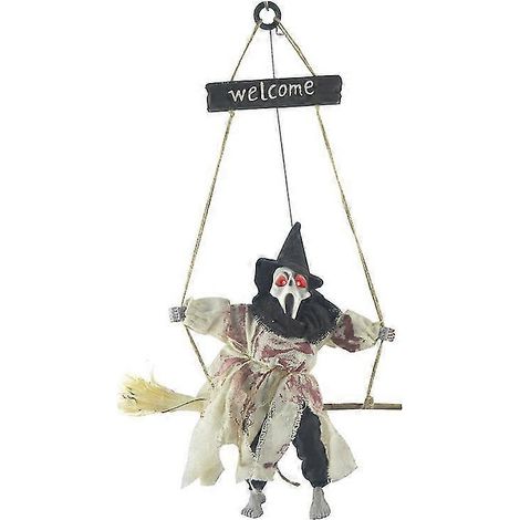 Décoration Halloween Pour Boîte De Nuit, Sorcière Fantôme Suspendue (blanc) 1 Pièce  bd (1/3)