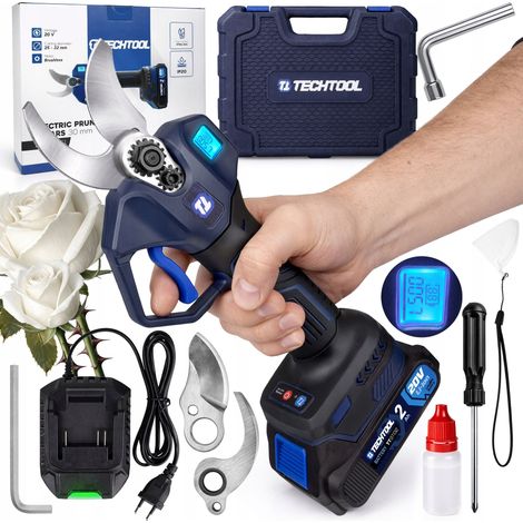 Tijeras de podar eléctricas a batería 2 Ah Garden Tech 1 unidad. (1/5)